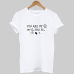 You Are My Sun My Moon and All My Stars Quote Crop Top Graphic Tee | DOTOLY | DOTOLY