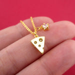 You've Got to Brie Kidding Me. Cheese Wedge Charm Necklace in Gold