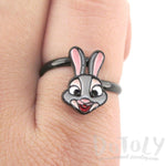 Zootopia Judy Hopps Bunny Rabbit Shaped Adjustable Ring | DOTOLY | DOTOLY